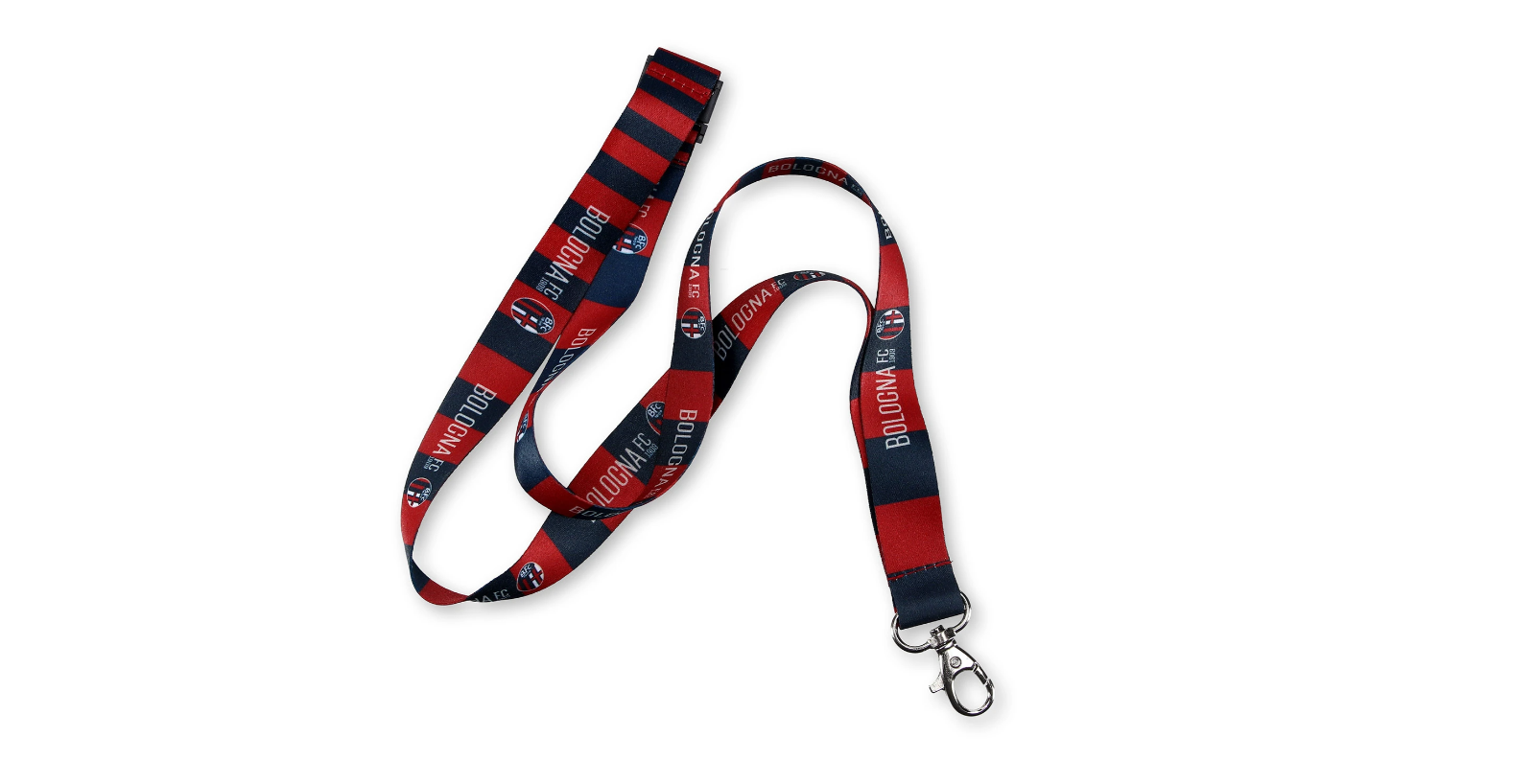 Lanyard portachiavi da collo portabadge compatibile con Bologna Calcio