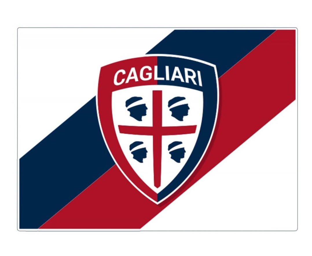 Bandiera da stadio 100x140cm compatibile con Cagliari