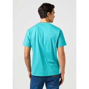 T-shirt basic  uomo turchese