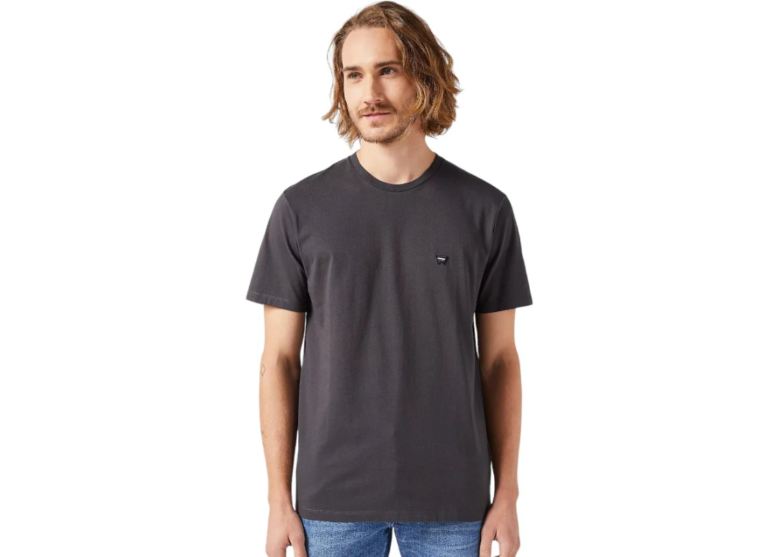 T-shirt basic Wrangler uomo antracite