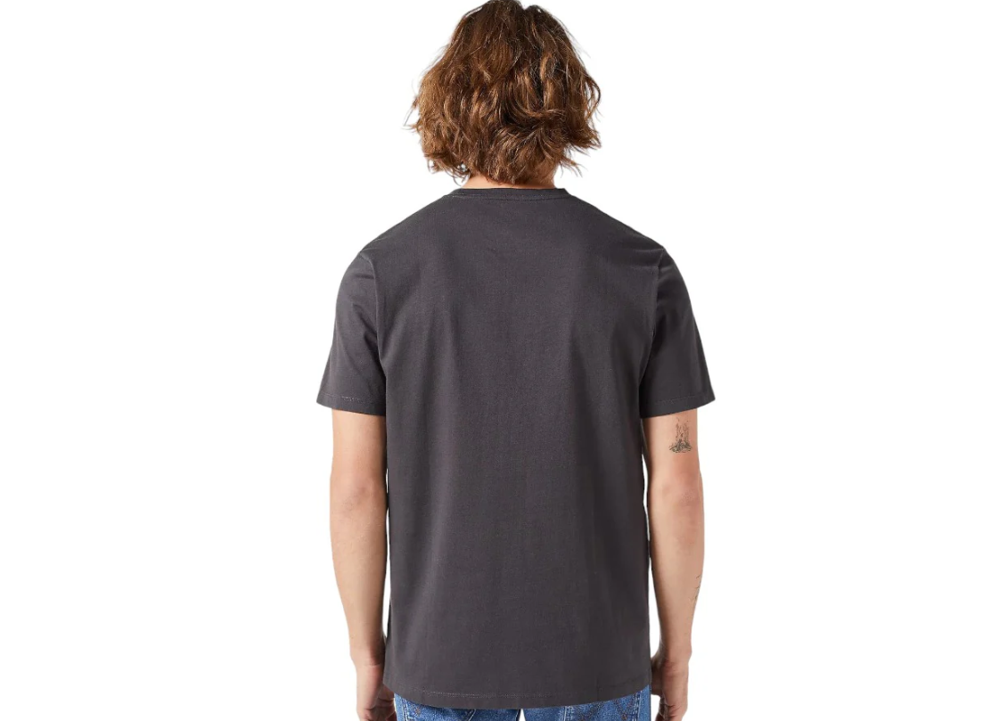 T-shirt basic Wrangler uomo antracite