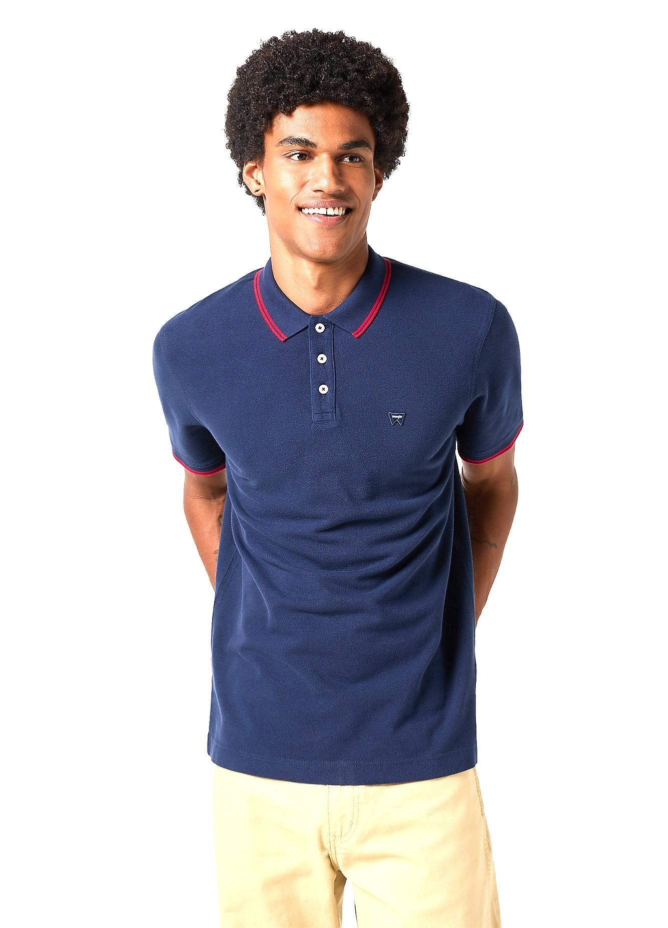 Polo in cotone piquet Wrangler da uomo