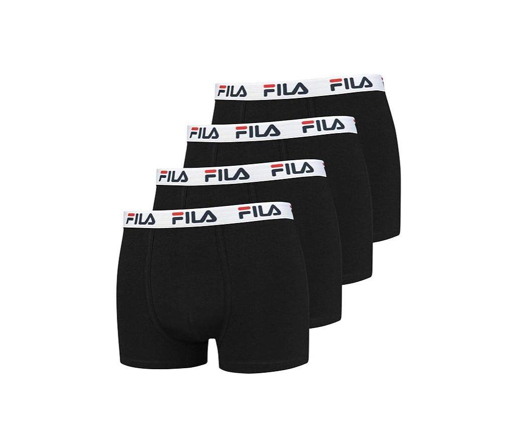 Confezione 4 boxer Fila cotone bielastico uomo