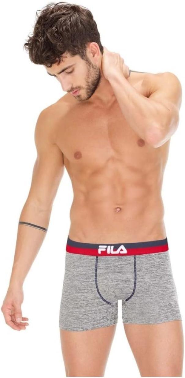 Coppia boxer uomo Fila cotone bielastico