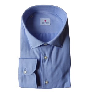 Camicia regular twill extrataglia celeste