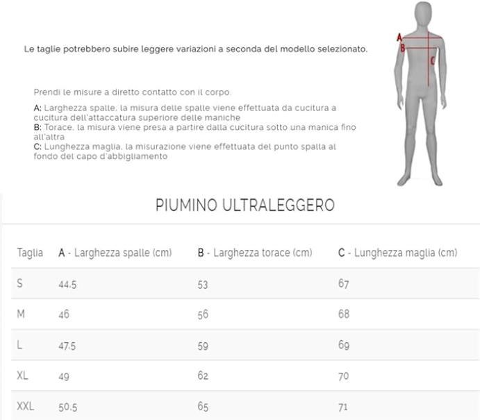 Piumino ultralight da adulto compatibile tifoso rossonero