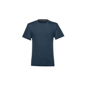 T-shirt basica sotto giacca jersey cotone blu