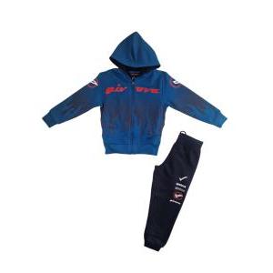 Tuta  full zip cotone felpato bambini ragazzi