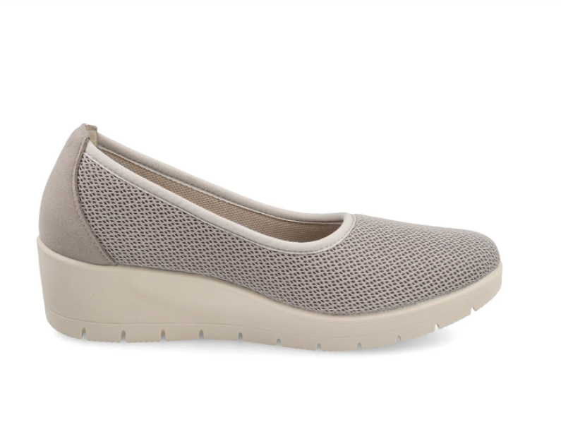 Scarpe da donna Fly Flot in rete elastico grigio