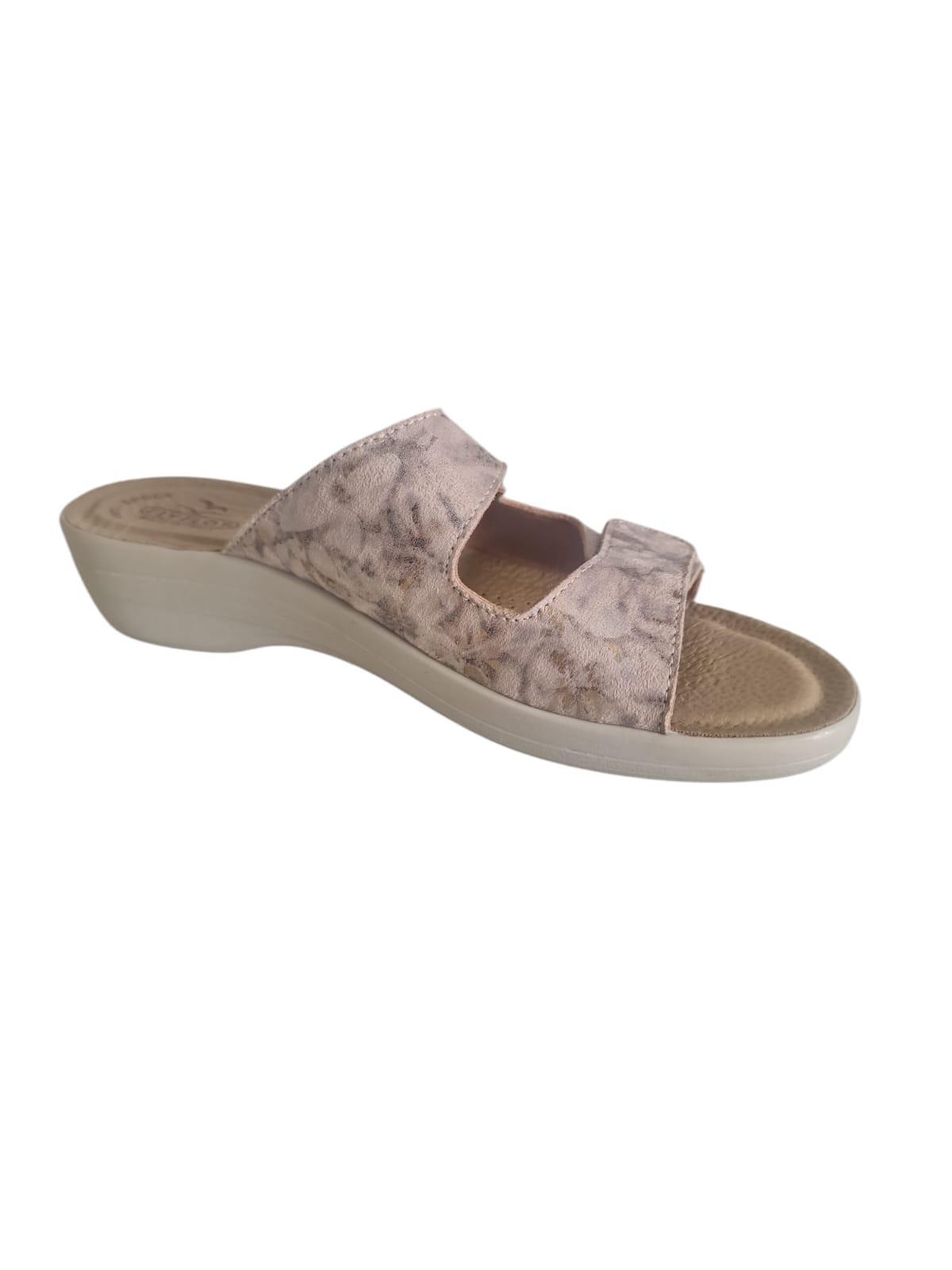 Ciabatte da donna con strappo Fly Flot beige