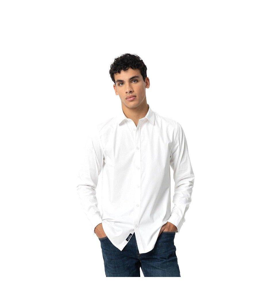 Camicia slim fit uomo Tiffosi bianca