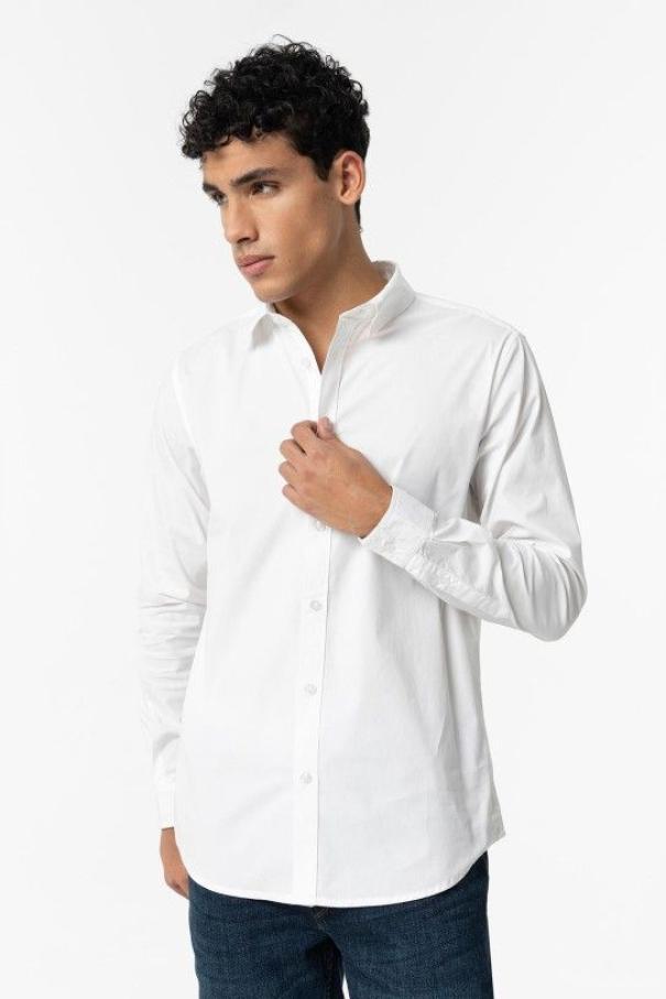 Camicia slim fit uomo Tiffosi bianca