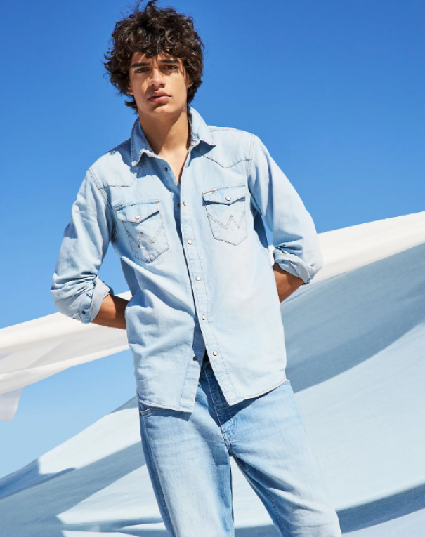 wrangler camicia denim western jeans - foto 6