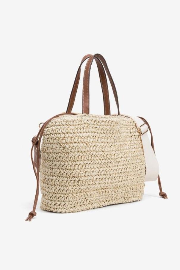 Borsa a mano da donna Tiffosi beige