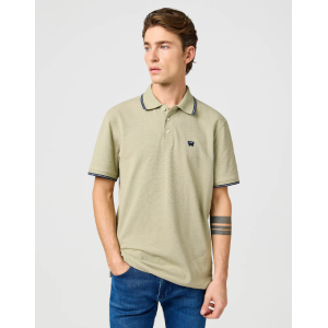 Polo uomo manica corta piquet basica verde militare