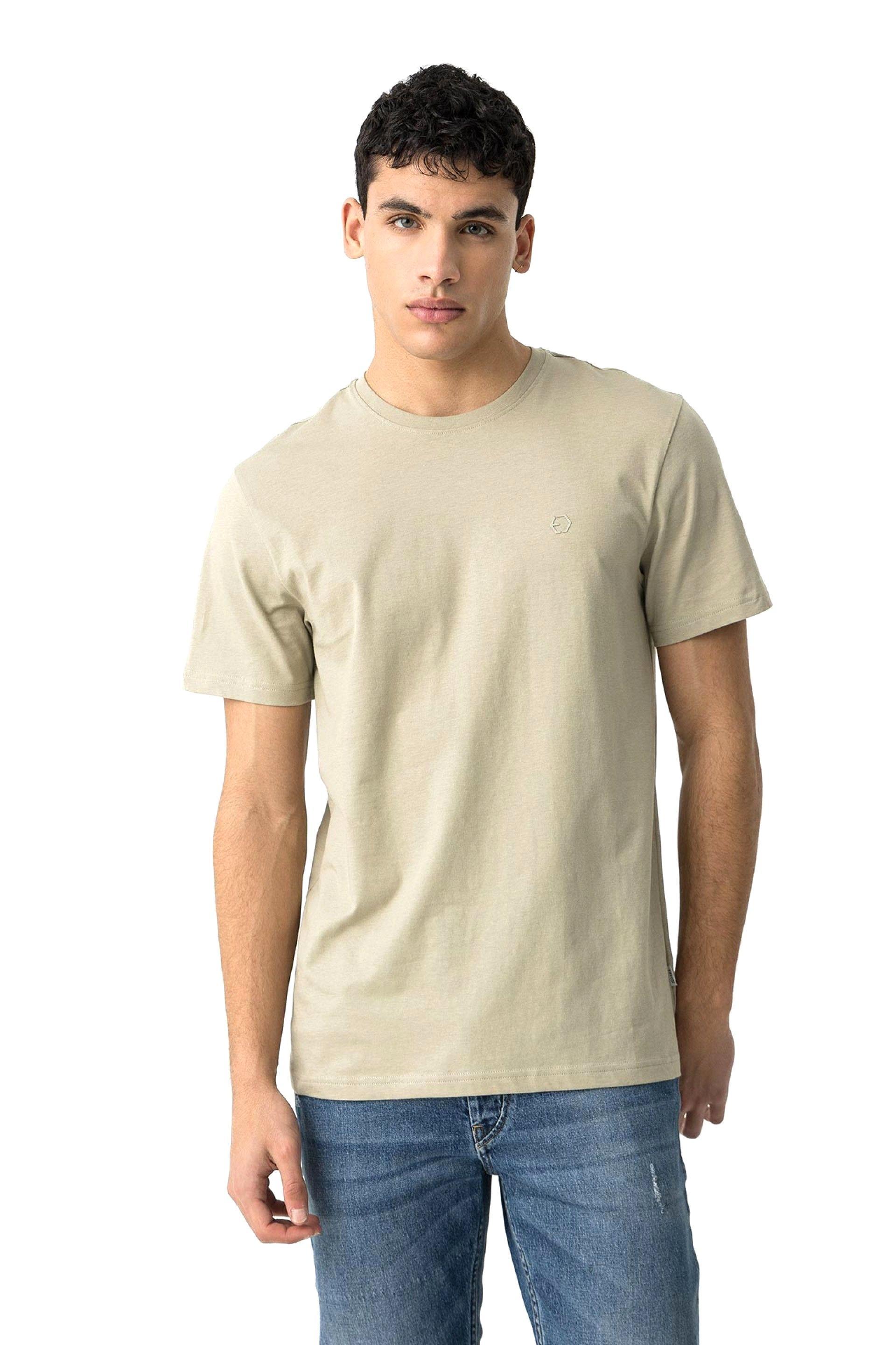 T-shirt basic uomo beige Tiffosi