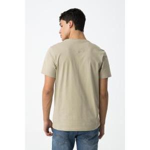 T-shirt basic uomo beige