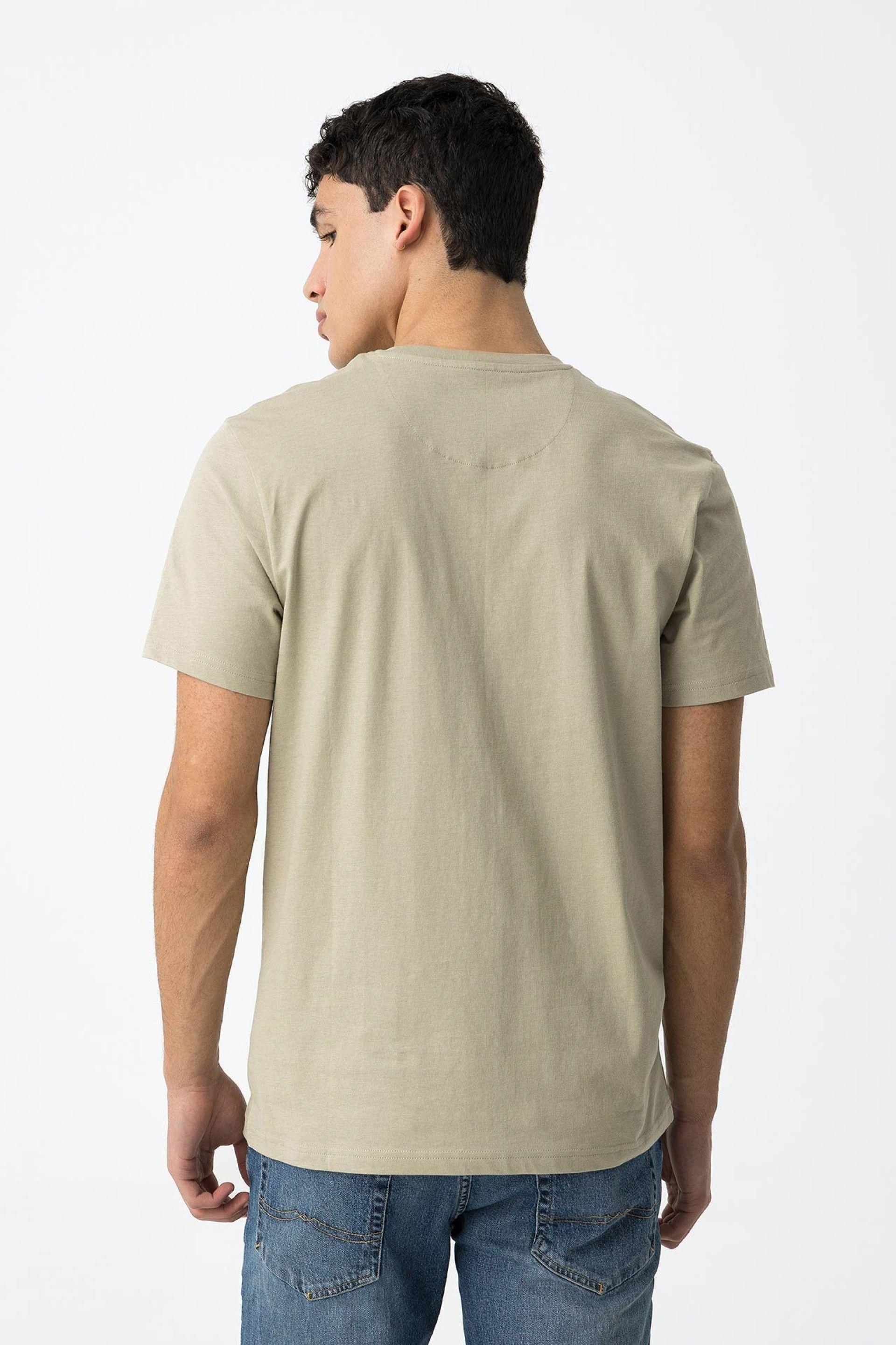 T-shirt basic uomo beige Tiffosi