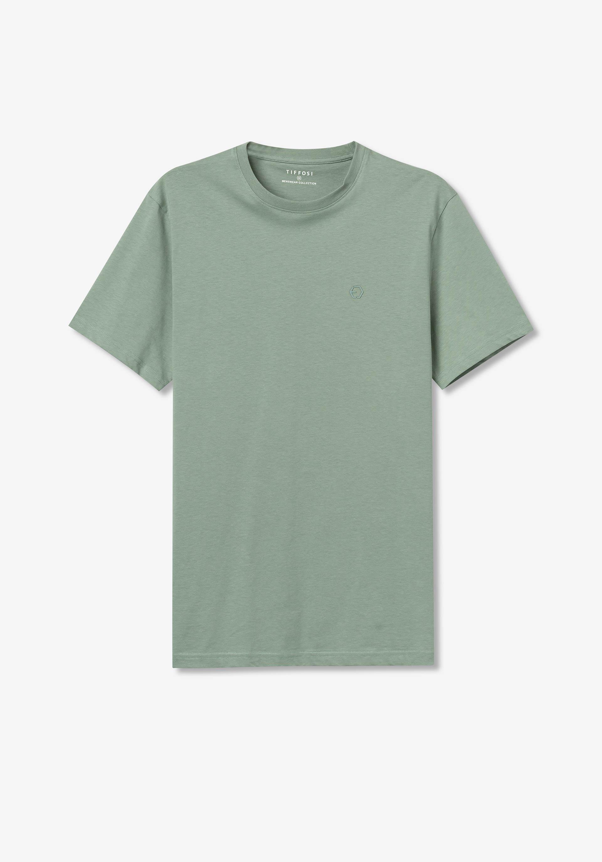 T-shirt basic uomo verde Tiffosi