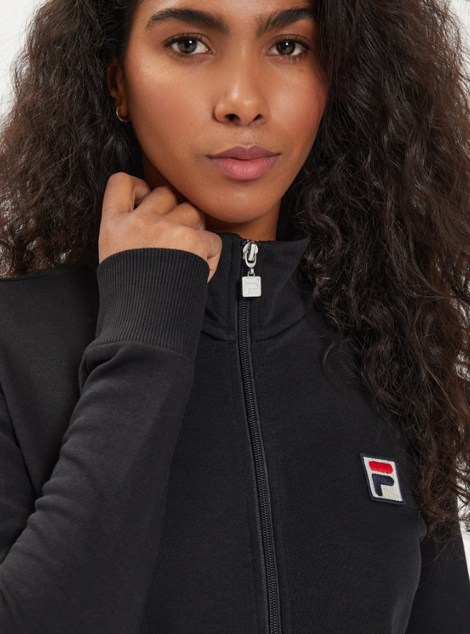 Felpa full zip donna Fila nero